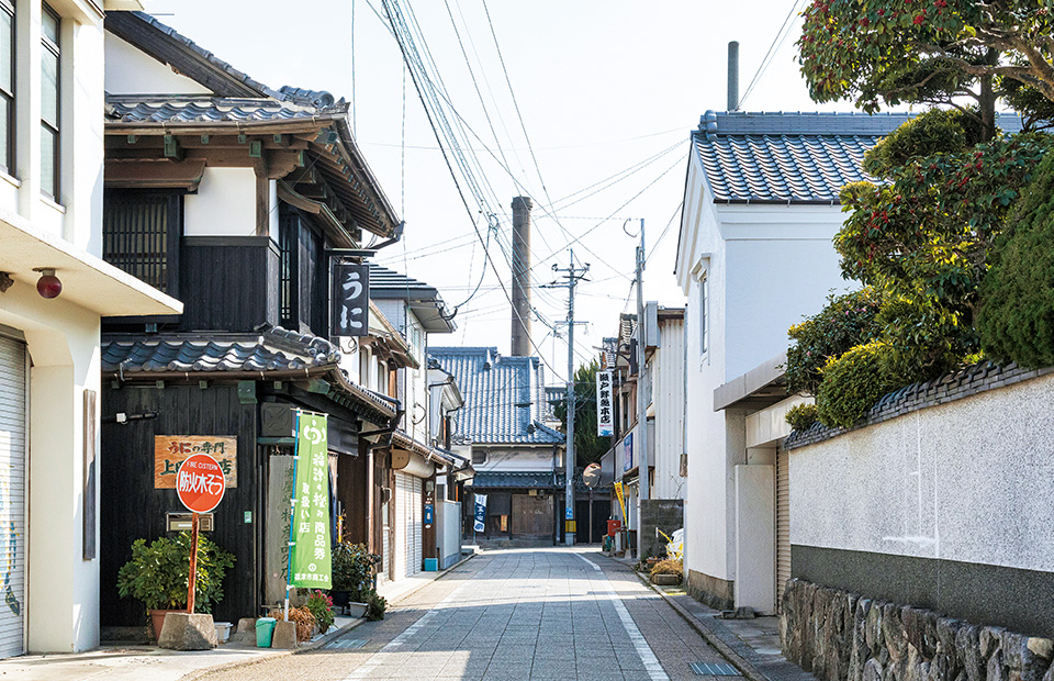 津屋崎千軒の面影を残す町並みの写真 津屋崎千軒の面影を残す町並みの写真