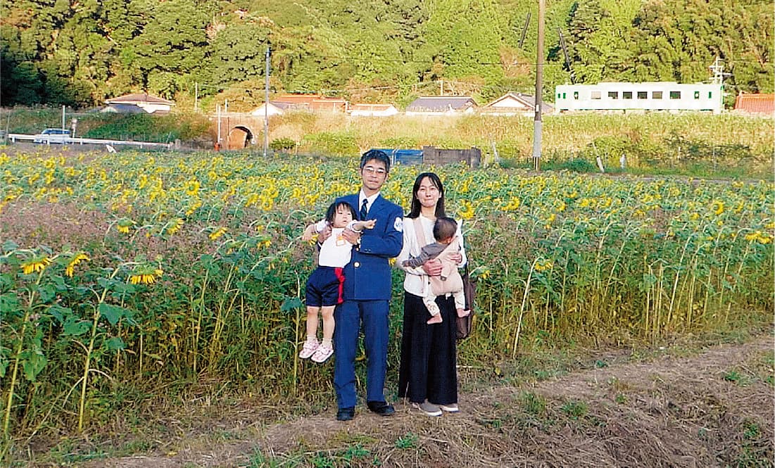 浦さん家族のスナップ写真