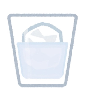 オンザロックのイラスト