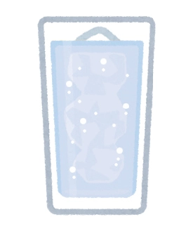 ソーダ割りのイラスト