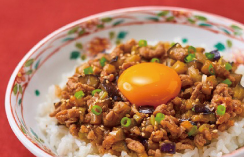 ガッツリ!ピリ辛なす味噌丼 イメージ画像