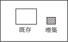  ケース２　敷地に既に建築物が存在し、別棟で建築物を増築する場合（別棟増築）