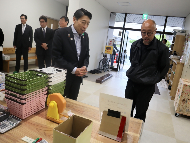 菊池校区センター見学の様子