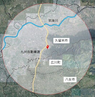（豚熱確認地点から半径10キロメートル区域）