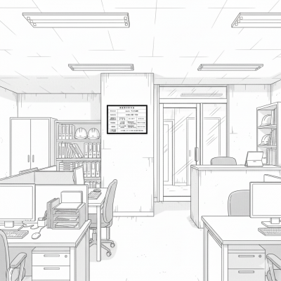 許可票（掲示場所）　参考例