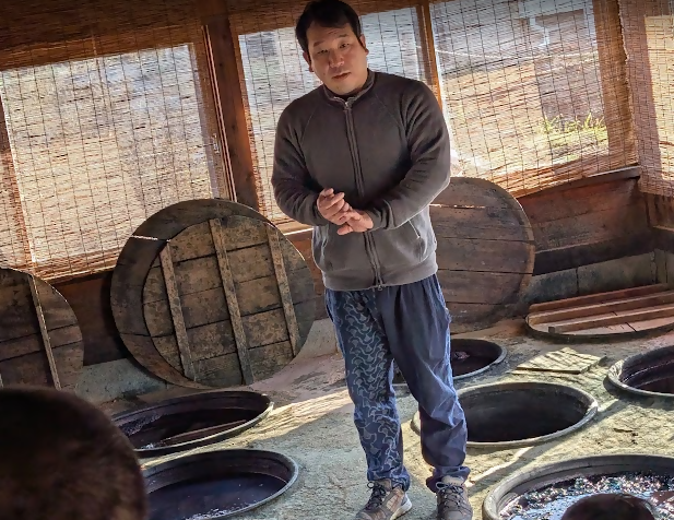 池田絣工房の様子