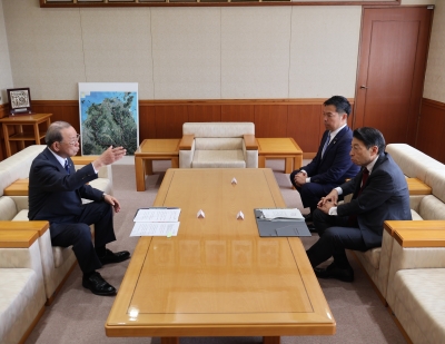 町の取組説明の様子