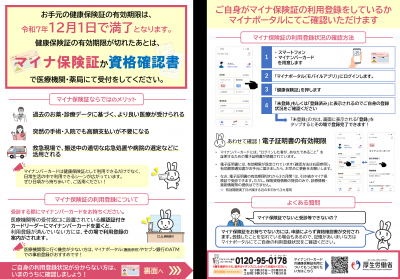 （被用者保険）健康保険証の有効期限について