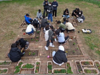 戸畑中央小学校　作業写真