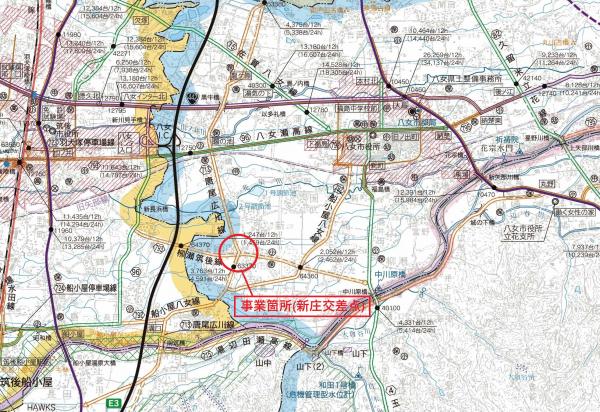 事業箇所位置図です