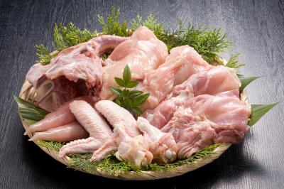 はかた一番どり精肉盛り付け