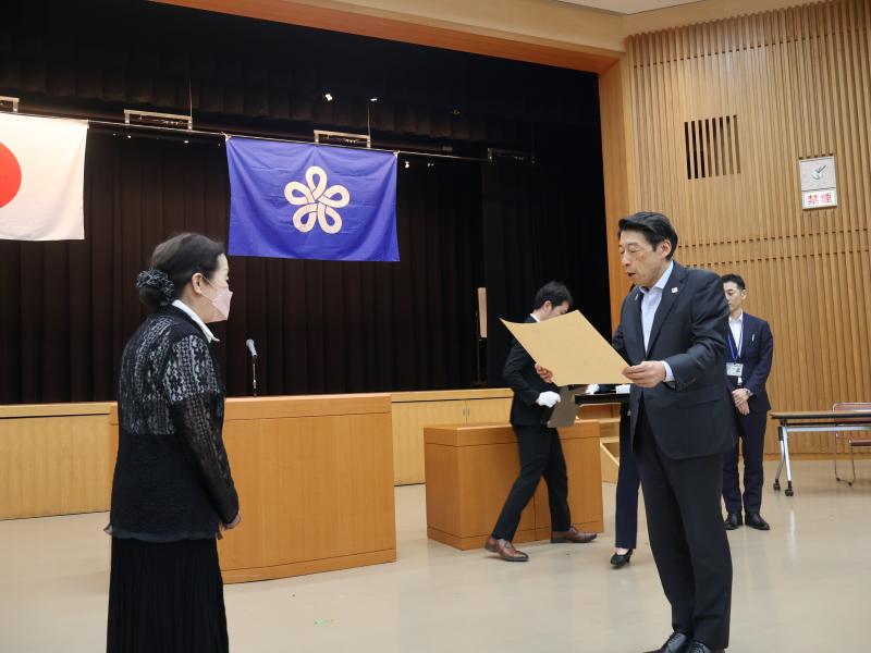（写真）表彰式の様子
