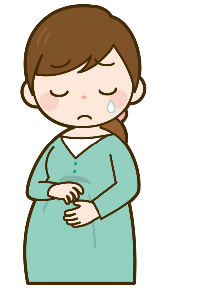悲しむ妊婦さん