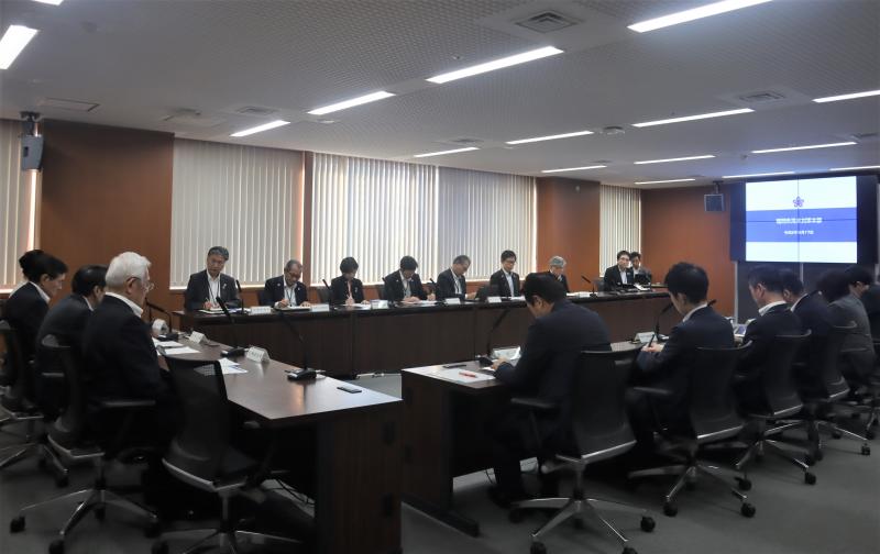 渇水対策本部会議の様子