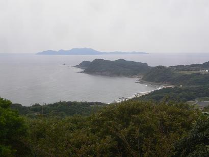 福津市渡半島大峰山より恋の浦・大島方面