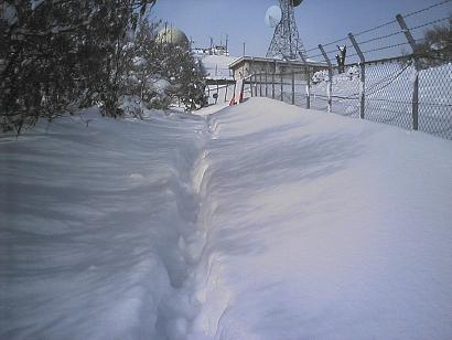 雪景色の脊振山山頂