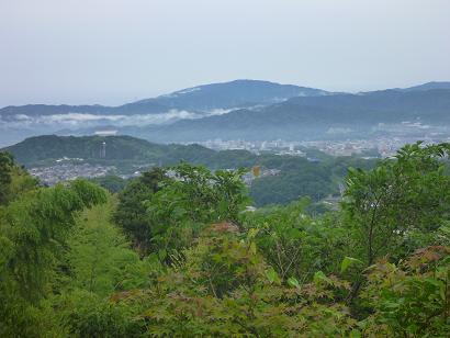 太宰府市竈門神社付近より眺める九千部山