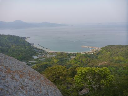 立石山より十坊山、浮岳方面を望む