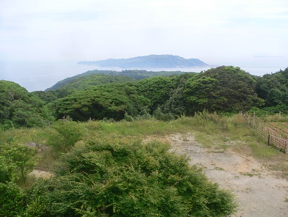 能古島展望台より望む志賀島