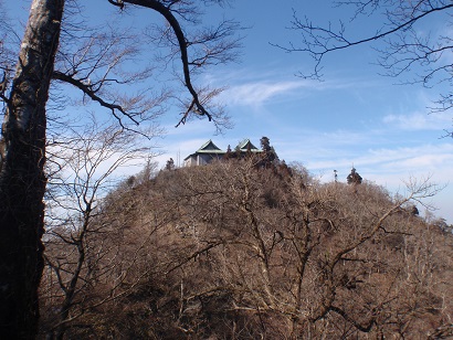 英彦山南岳より望む中岳英彦山神宮上宮