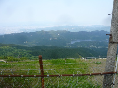 脊振山山頂より見下ろす脊振ダム