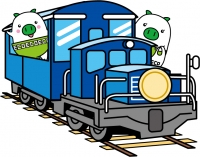 潮風号に乗るエコトンの絵です。