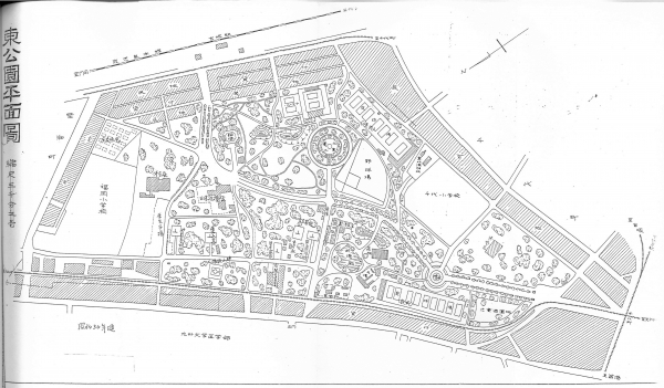 昭和３０年頃の公園図面