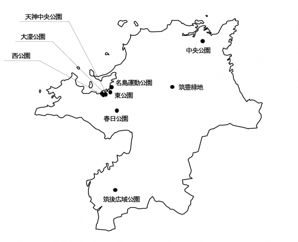 県営都市公園配置図